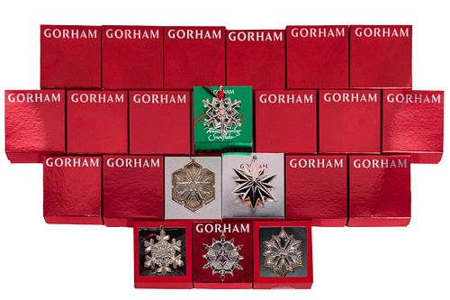 Gorham Sterling Silver Snowflake Ornament Assortment