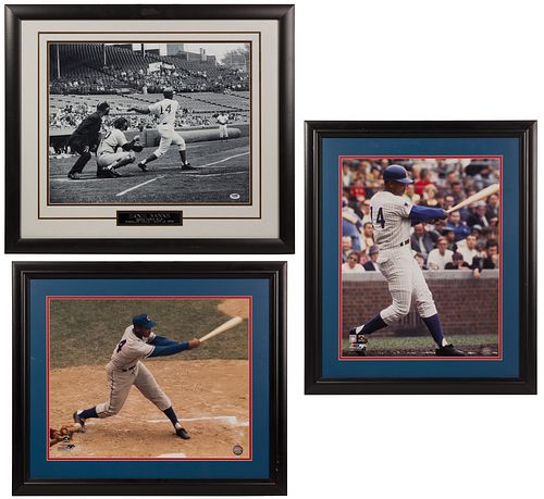 Chicago Cubs Ernie Banks Signed Photograph Assortment