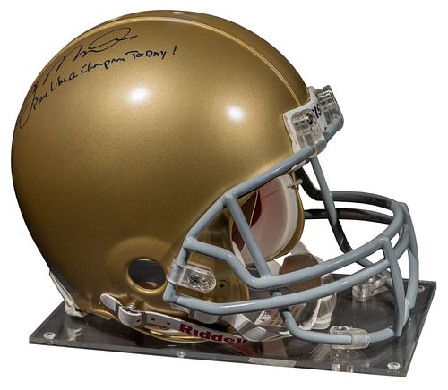 Notre Dame Joe Montana Signed Football Helmet