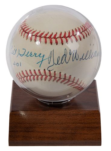 Ted Williams and Bill Terry Signed Baseball