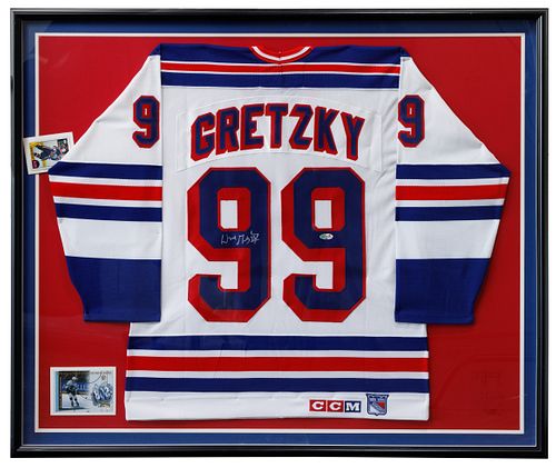 New York Rangers Wayne Gretzky Signed Jersey