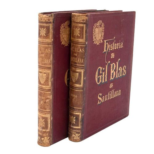 Lesage, Mr.  La Historia del Gil Blas de Santillana. Barcelona: Salvat y Ca. S. en C., Editores, XXVIII + 527; 558 p...