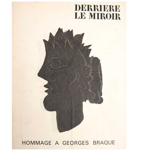 VARIOS ARTISTAS. Derriere le Miroir. Hommage a Georges Braque, Firmadas en plancha. Litografías / tiraje. 8 x 28.5 x 1.8 cm la carpeta