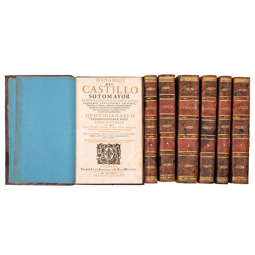 Sotomayor, Joannis del Castillo. Quotidianarum Controversiarum Juris. Lugduni: Sumptib. lavr. Anisson, 1658. Piezas: 7.