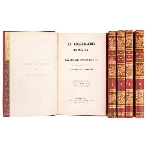 Escosura, Patricio de la. La Conjuración de México, o los Hijos de Hernán Cortés. México: Imp. de los Sres. Andrés y Díaz, 1850.