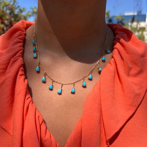 18k Turquoise NecklaceÂ 