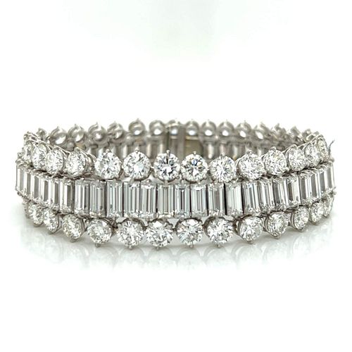 Platinum 47.90 Ct. Diamond Bracelet