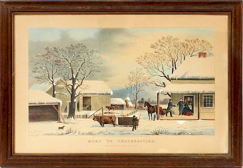AFTER CURRIER AND IVES LITHOGRAPH