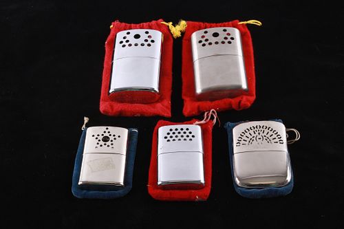 Collection of Five Vintage Hand Warmers 1940-70s