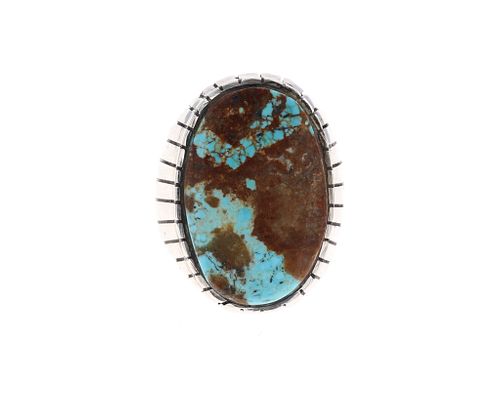 Navajo Richard Hoskie Turquoise & Sterling Ring
