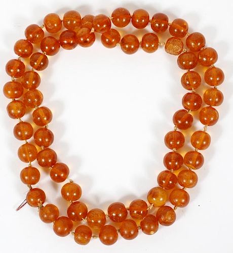 RUSSIAN AMBER NECKLACE W/ NO CLASP