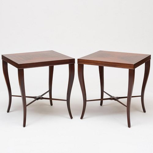 Pair of Tommi Parzinger Style Side Tables
