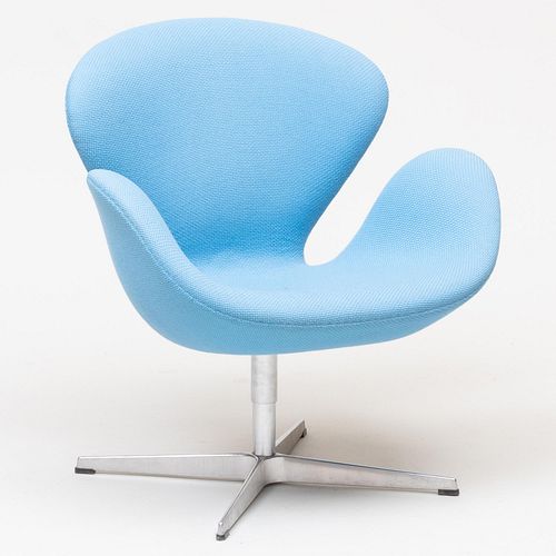 Arne Jacobsen for Fritz Hansen Upholstered 'Swan' Chair