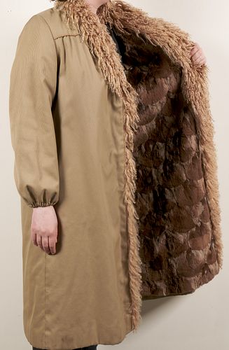 Fendi Fur Lined Coat (Vintage)