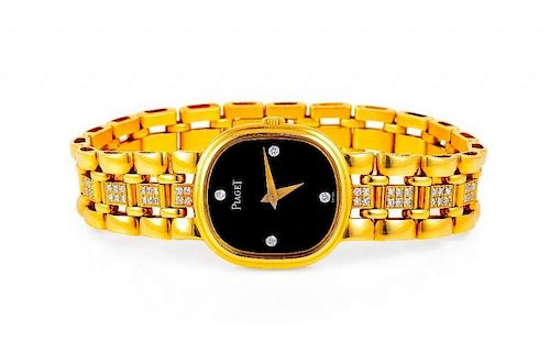 A Piaget Gold and Diamond Lady's Watch