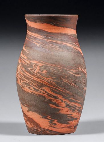 Evans Pottery - Dexter, Missouri Mission Swirl Vase after 1928