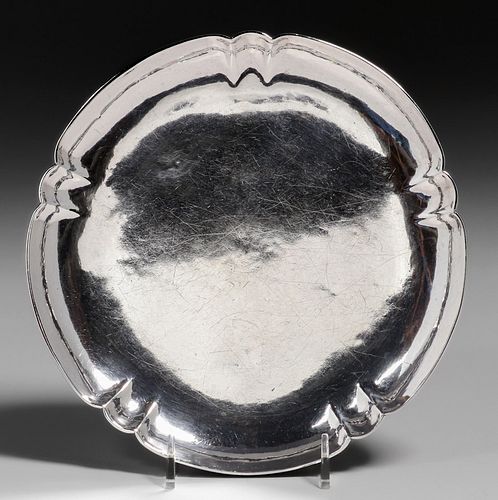 TC Shop - Chicago Hand Hammered Sterling Silver Tray c1910