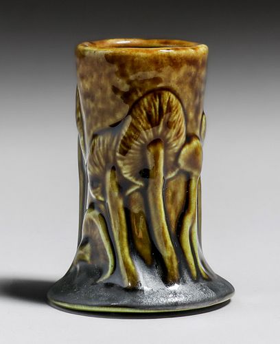 Tiffany Pottery Mushroom Vase c1907