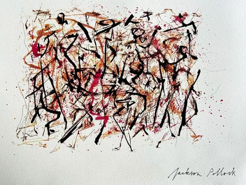 Jackson Pollock, 'Untitled' 1982 limited edition lithograph