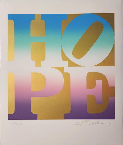 ROBERT INDIANA, HOPE IV, FROM THE "FOUR SEASONS OF HOPE" 2012