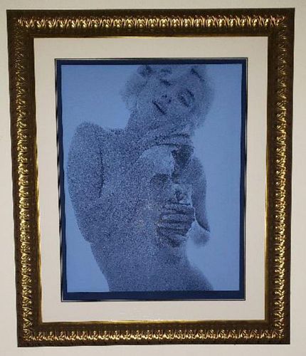 Bert Stern, Marilyn Monroe with Roses Body Shot - Dark Blue Edition