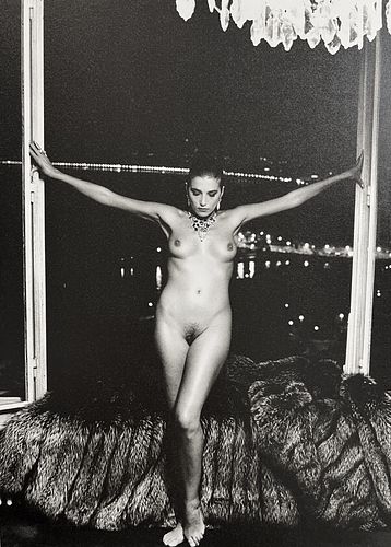 Helmut Newton,  Night Nude II Nice 1981