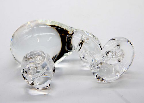 3 Steuben Decorative Glass Pieces