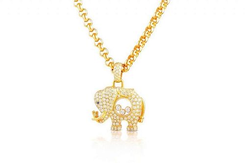 A Chopard "Happy Diamond" Elephant Pendant Necklace