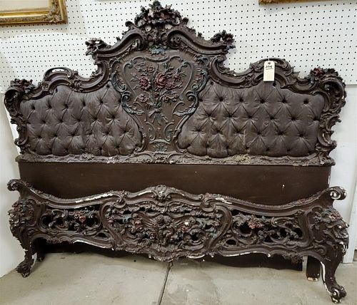 ROCOCO STYLE BED 58 1/2"H X 69"W