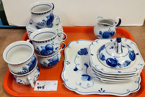 TRAY RUSSIAN 22 PC. LUNCHEON SET