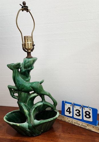 50'S CERAMIC PLANTER/LAMP 22"H