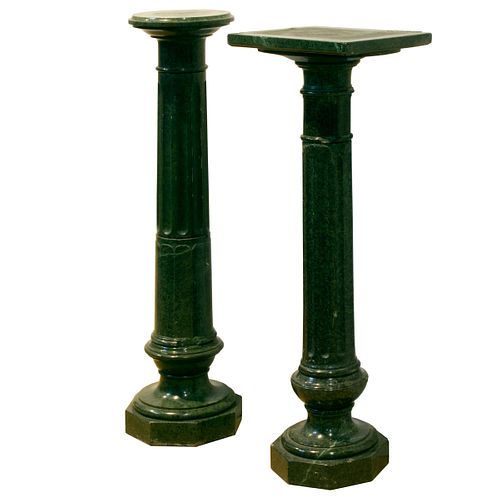 Two Neoclassical Marble Pedestals of Historical Interest.