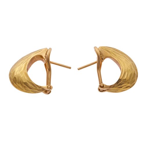 Pair of 18k Yellow Gold Earrings