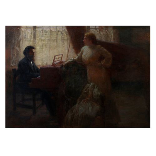 Thought to be John Willard Clawson, At the Piano, 1905