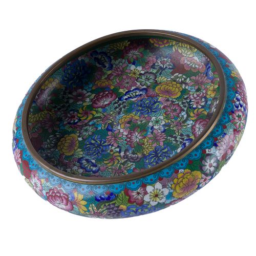 Chinese Cloisonne Center Bowl
