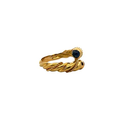 Tiffany & Co. 18k Gold Ring with Sapphires