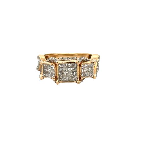 1.70 Ctw in Diamonds 14k Gold Ring