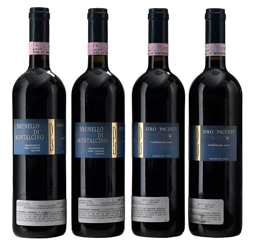 Four Bottles 2001 Siro Pacenti Brunello di Montalcino