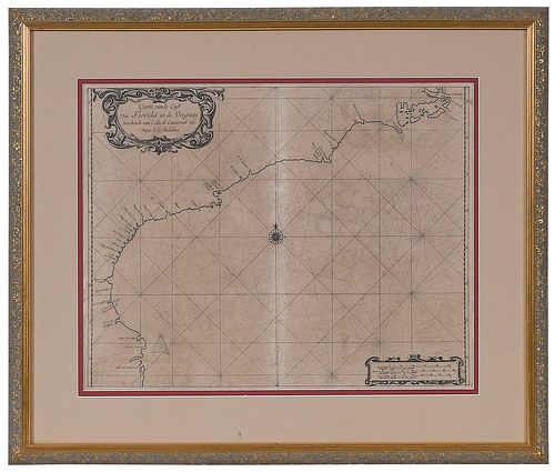 Arent Roggeveen - Coastal Chart of the Southeast, 1675
