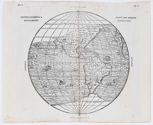 Giovanni Battista Ramusio - Map of the World, 1606