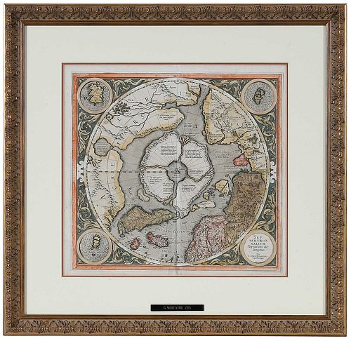Gerard Mercator - Map of the Arctic, 1595
