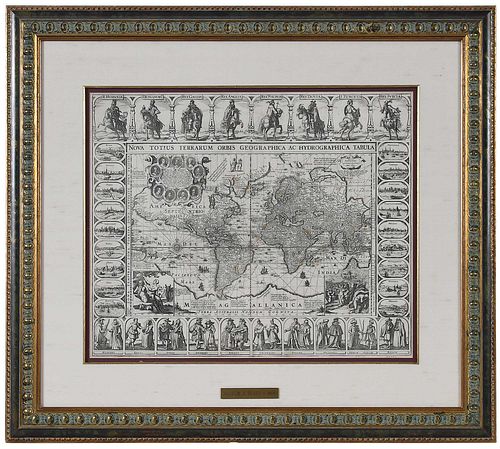Kaerius/Jansson - Carte a Figures World Map, 1632