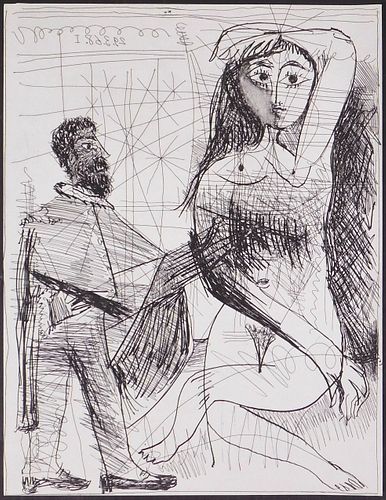 Pablo Picasso: Homme et nue