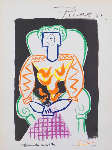Style of Pablo Picasso: Seated Girl