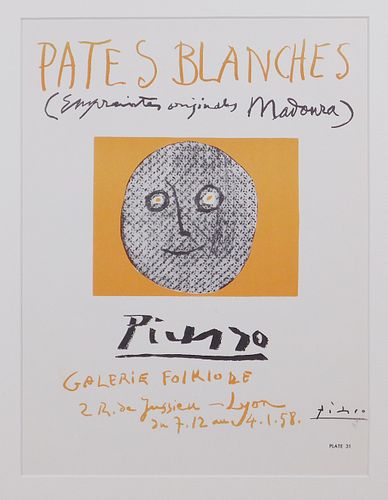 After Pablo Picasso: Pates Blanches