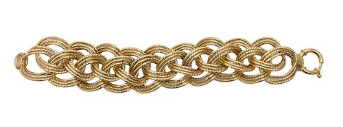 14 Karat Yellow Gold Contemporary Bracelet