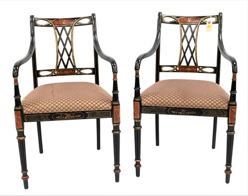 A Pair of Southwood Adam's Style Armchairs