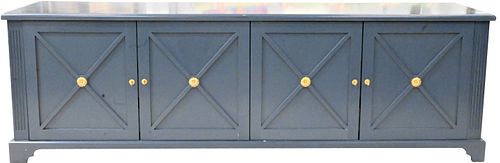 Custom Television Cabinet/Sideboard in Blue Paint
