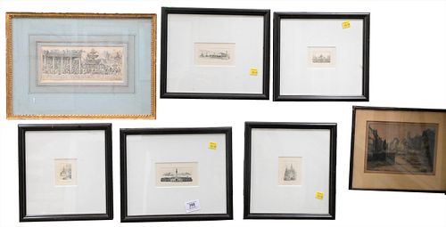 Group of Seven Etchings and Engravings