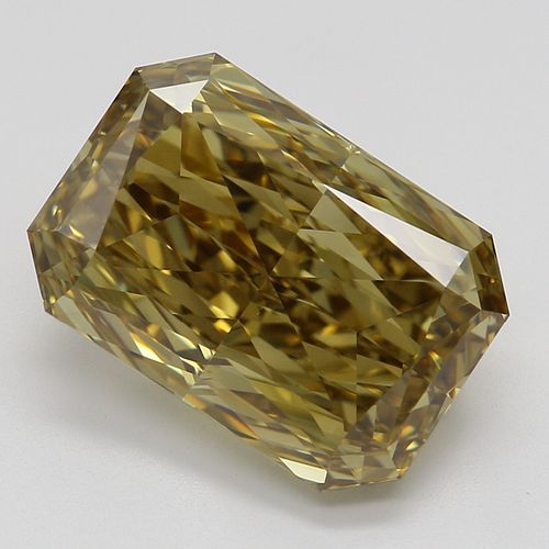 4.01 ct, Natural Fancy Dark Brown-Yellow Even Color, VVS2, Radiant cut Diamond (GIA Graded), Appraised Value: $72,900 